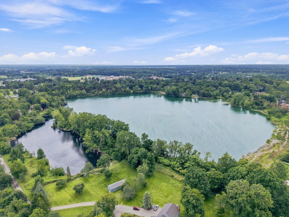 spaulding lake ny community arial view