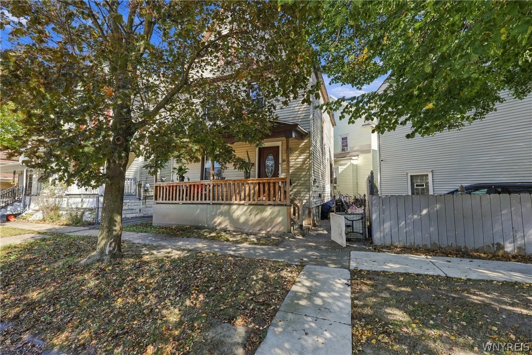 Updated Black Rock Buffalo NY home for sale at 33 Glor Street with front porch