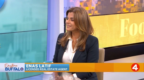 Enas Latif on the Daytime Buffalo set at WIVB News 4